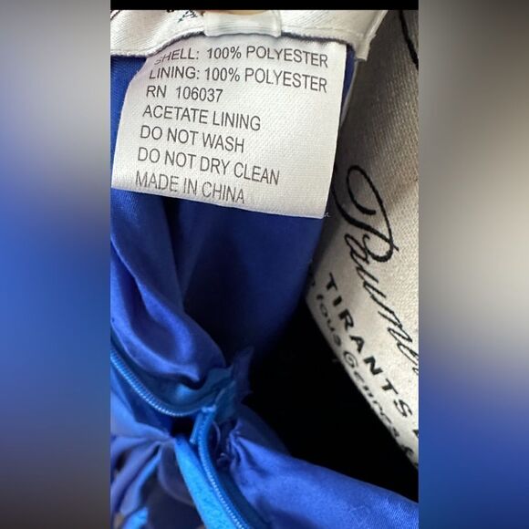 JASZ Couture Stunning Gown. Plunging back crisscross cut glass,And Beads sz6 - Picture 14 of 15